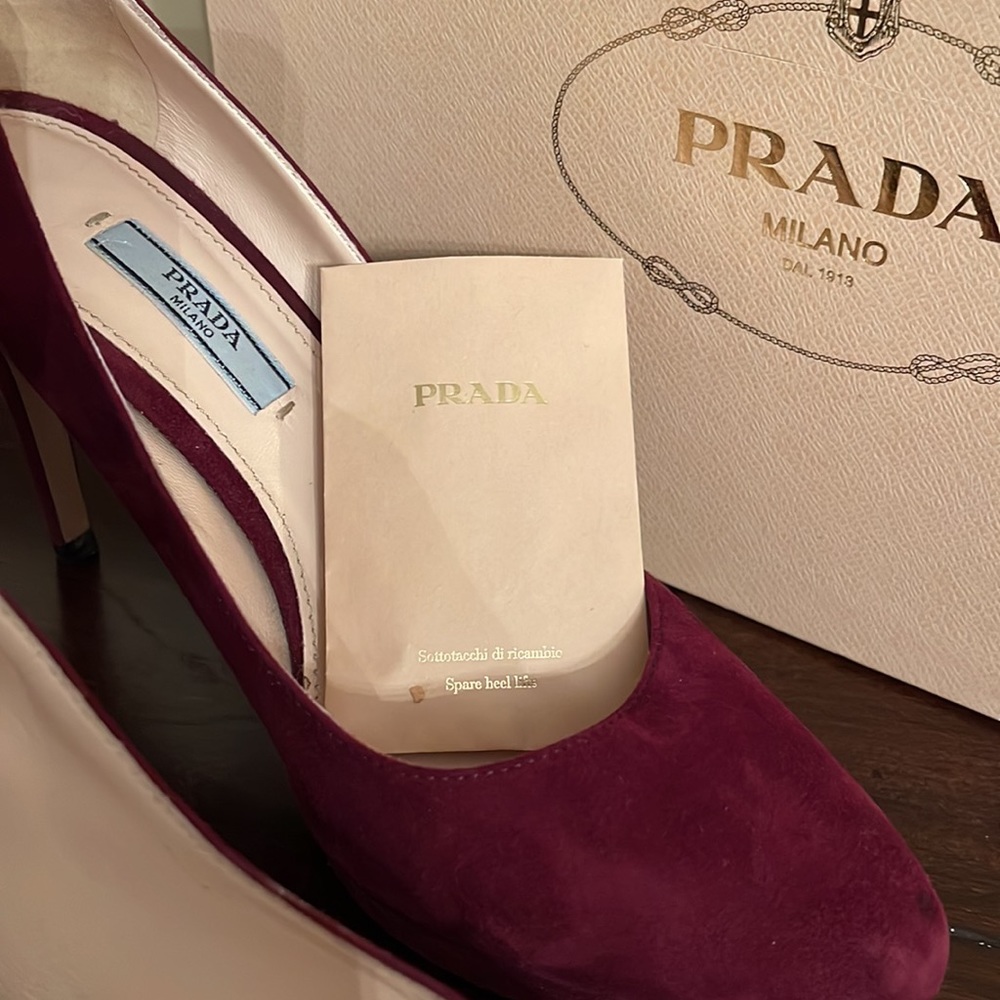 Prada Suede Platform Pump - Picture 8 of 9
